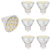 EKSAVE Lampadine LED MR11 GU4.0,3.5W,equivalenti a lampadine alogene da 25-35W,GU4.0 Base AC/DC 12V, 350lm,120°light beam,luce incassata,Track lighlting,bianco (6000K, 6pieces)