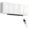 HOMCOM Termoventilatore da Parete 2000W 3 Modalità Termostato Telecomando