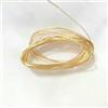 HDJSDB Filo di rame placcato oro 18K per la creazione di gioielli, filo per perline fai da te, artigianato fatto a mano all'ingrosso - placcato oro 18K - 0,8 mm - 5 metri