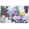 Homescapes - Zerbino con motivo floreale, 100% gomma riciclata, antiscivolo, parte della gamma Homescapes Garden and Accessories