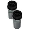 vhbw 2x bocchetta a spazzola rotonda (set) compatibile con Miele Classic C1 EcoLine aspirapolvere - spazzola tonda