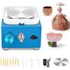 Jradse Tornio per Ceramica Mini Ruota di Ceramica Elettrica 2000 giri/min,Macchina Ceramica con Giradischi da 6,5/10 cm Tornio,per Negozi di Ceramica Fai Da Te e Hobbisti