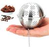 CATOSUM Palla di spezie extra grande per cucinare, condimento palla, infusore spezie, filtro a sfera di tè, con gancio a catena esteso per migliorare zuppe, stufati, sidro, vino e soprattutto per preparare