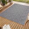 SIMPEX Tappeto da esterni, Design scandinavo, Tappeto Grigio, 200 x 290 cm, Tappeti in stile scandinavo, cucina, balcone, terrazzo, giardino, picnic