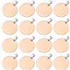PATIKIL 16Pz Metallo Stampaggio Etichette Vuote, 30mm Targhette Rotondo per Stampaggio Acciaio Inossidabile con Foro Incisione Laser, Targhette per Cani, Portachiavi, Oro Rosa