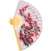 Alipis Fan Wall Decor Ventaglio Orientale da Parete Pieghevole in Carta e Bambù, Decorazione Cinese per Soggiorno e Feste, Leggero