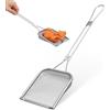 DEARMAMY Cucchiaio Schiumarola Mestolo Acciaio Inox a Maglia Fine Colino Con Manico E Foro Per Appendere Utensile Da Cucina Per Friggitrice Verdure Carne E Wonton