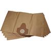 vhbw 5x sacchetto compatibile con Parkside PNTS 1400 F2 - IAN 287974 | per PNTS 1400 E2 IAN 275394 aspirapolvere - 38,5cm x 26cm Marrone