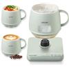MIKMOK Scaldabicchieri da tavolo 4 in 1, controllo della temperatura 45-100 ℃, tazza termica multifunzione da 382,7 g, mantiene al caldo 4 ore, tazza da caffè elettrica per ufficio, casa, dormitorio, regalo