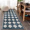 Siunwdiy Tappeto Passatoia Cucina Corridoio Antiscivolo e Lavabile, motivo a rombi Tappeto Runner Lungo 60 x 260 cm per Cucina, Ingresso, Soggiorno, Bagno