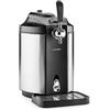 Klarstein Skal - dispenser di birra universale con refrigeratore integrato, raffreddamento a 2-12 °C, 5 litri, sistema di raffreddamento termoelettrico, 38 dB, grigio argento