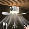 HUIKUANGEU Ventilatore da Soffitto con Luce,Ventilatore da Soffitto con Telecomando