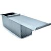 Erre4m Bacinella per Pan carré da 20x10x10(h.) cm in lamiera alluminata Professionale