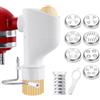 Gdrtwwh Gourmet, accessorio per impastatrice KitchenAid, accessorio per impastatrice da cucina, con 7 piatti intercambiabili, in plastica alimentare (aggiornamento)