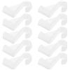 HEALEEP Ganci Armadio per Bastone 10 Pezzi Bianco in Plastica