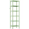 Brigros - Libreria Scaffale Metallico Fly 6 Ripiani 35x28x150 cm In Acciaio Laminato A Freddo, Verniciatura Epossidica Salvia, Scaffale Salvaspazio Per Casa E Ufficio