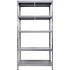 Bonussi Scaffale in Metallo 5 Ripiani 120x40x195 cm Maciste Zincato