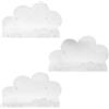Generico 3 Pieces Cloud Shelves - Wall Mounted Floating Shelf, Wall Shelf for Girls Room Bathroom, Nursery Shelves with Cloud Design Decor, Floating Organizer, Home Decor for Living Room Bedroom Use