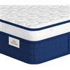 Brinlawb Materasso Ibrido 140x200 cm, Spessore 25 cm, 7 Zone a Molle Insacchettate, Reversibile 2 Durezze (Morbido & Rigido), Rivestimento Traspirante, Basso Trasferimento di Movimento per Sonno Calmo