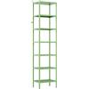 Brigros - Libreria Scaffale Metallico Fly 7 Ripiani 35x28x180 cm In Acciaio Laminato A Freddo, Verniciatura Epossidica Salvia, Scaffale Salvaspazio Per Casa E Ufficio