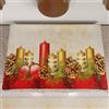 PETTI Artigiani Italiani - Coprifornello Natalizio, Coprifornello Cucina Natalizio, Copri Piano Cottura 50x70 cm, Coprifuochi Candele, 100% Made in Italy