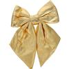 Beavorty Elegante Ciondolo a Fiocco Dorato 26x19 Cm Decorazione per Albero di Natale Fiocco per Ghirlanda di Natale Forniture per Feste