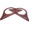 Generico Manici Borsa in Legno Manico Borsa Pelle 2 Pezzi D-Shape Coffee | Manici di Legno Borse, Manici Legno per Borse Uncinetto, Sostituzione per Viaggi e Feste Colore Casuale