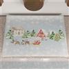 PETTI Artigiani Italiani - Coprifornello Natalizio, Coprifornello Cucina Natalizio, Copri Piano Cottura 50x70 cm, Coprifuochi Snow, 100% Made in Italy