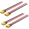 ELFCULB Connettore maschio e femmina XT60 con cavo 12AWG XT60 connettore per batteria RC Lipo (150mm)