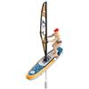 Funwetrike Mini barca radiocomandata, 2,4 GHz, barca da surf con luci LED, design anti-centro, lunga durata, impermeabile, per piscina, laghetto e lago