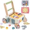 Takeeyce Carrello Primi Passi Legno Bambini, Giochi Montessori 12+ Mesi
