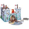 Janod - Set Castello Story - 8 Personaggi in Legno - Giocattolo D'Immaginazione - Cavalieri, Dragoni e Castelli - A Partire da 3 Anni, J08582