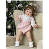 Pinky Reborn 66 pollici Reborn Toddler Girl Doll Hand Rooted Hair | Bambola realistica ponderata rinata, giocattolo da collezione snodabile adatto per bambini dai 3 anni in su
