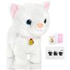 Smalody Gattino Robot Di Peluche Elettronico Interattivo Bianco
