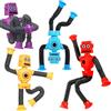 Vyrthalis 4 Pezzi Giocattolo Robot A Ventosa Telescopica, di ventosa telescopica, giocattolo per robot sensoriale, Spremere Giocatt per Bambini Telescopiche Antistress Gioco Giocattolo Educativo Contro Lo