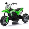 Mondial Toys Moto da Cross Elettrica per Bambini Honda CRF450L 6V a 3 Ruote con Licenza Ufficiale - Clacson Mini Moto Giocattolo per 18-36 (Verde)