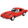 Generisch Welly modello auto compatibile con Chevrolet Chevy Corvette C2 Stingray Coupe rosso 1962 - 1967 ca 1/24 1:24 metallo modello auto The Cast nuovo in scatola 24073