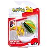 Pokémon PKW4161 - Clip 'N' Go Sandan e Nestball, con personaggio da 5 cm e Pokéball, set ufficiale