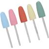 Naroote Punti per Trapano per Unghie, Perforazione per Unghie BIT 5pcs Polistica di Lucidatura Burr Bip in Silicone in Silicone + Cuticolo per Trapano per in Acciaio Inossidabile per la Lavorazione