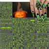 Kalolary Halloween Luminosi Adesivi per Unghie, 9 Fogli Autoadesivo 3D Adesivi per Unghie Glow in The Dark per Halloween Nail Art Decorazione fai da te (A)