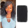QUISDUIS Afro Kinkys Bulk - Capelli umani ricci, 35,6 cm, 50 grammi, 4c, per sorelle permanenti, mini twist/trecce possono tingere e candeggiare (colore nero naturale, 35,6 cm)