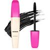 Boobeen Mascara Waterproof - Mascara volumizzante e arricciante a lunga tenuta, con pennello in silicone ad alta elasticità per donne.