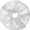 Specora -Select XL Scrunchie Bianco - Confezione da 1 - 17 cm - Elastico per capelli da donna - Effetto raso con cuciture decorative - Morbido e delicato sui capelli