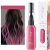 Generico Cera colorata temporanea per capelli, mascara colorato, crema per sopracciglia 1,5 ml, Mascara color fango portatile monouso per feste e cosplay -ITHZ04 (Rosa, 1.5ML)