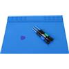 Generic Tappetino da Lavoro di Riparazione Magnetica, Cuscinetto Riscaldante in Silicone da 350 Mm * 250 Mm (blu scuro)