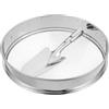 FRCOLOR Setaccio da Giardino Rotondo in Acciaio Inox 31,5cm con Manico Ergonomico Leggero per Setacciatura Efficiente di Terra, Pietre e Compost in Orto e Giardino