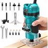 YEARTOP Fresa per bordi in legno, 800 W, 6 livelli, con 5 frese da 1/4