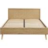 BAÏTA Letto matrimoniale INES cannage rattan 140 x 190 rete inclusa