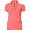 Helly Hansen Women's W Crewline Polo, Sunset Pink, XS
