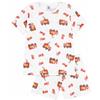 Petit Bateau Pigiama Pantaloncini da Bambino in Cotone Stampato Pompiere, 4A, Bianco/Multico